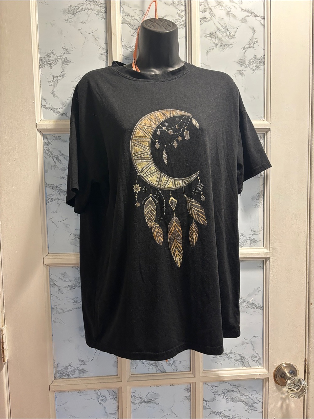 Chicyea Dreamcatcher Themed Top Colored Black Gold Gently worn NWOTS